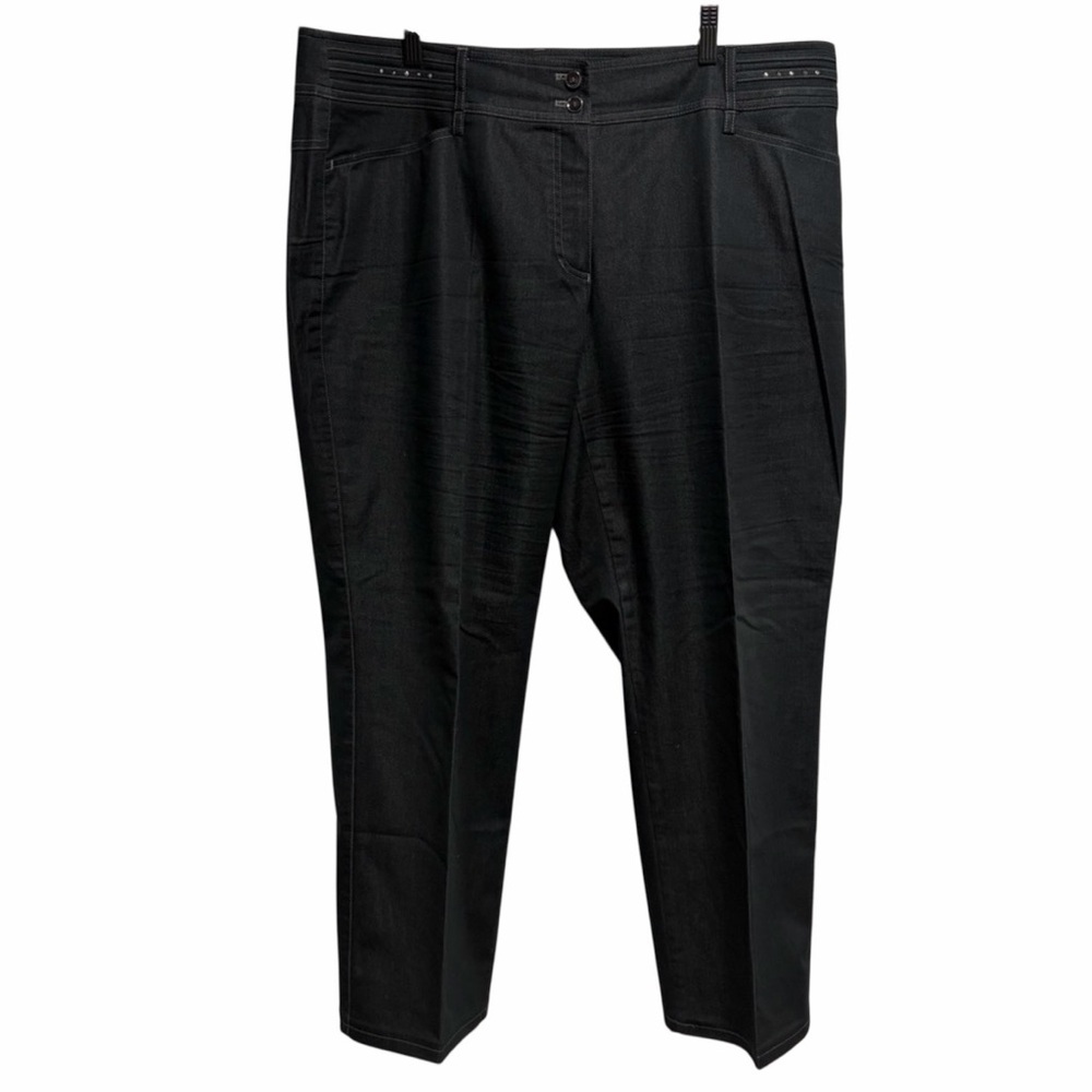 2/$40 Gerry Weber Women’s Denim Charcoal Pants Jeans Bedazzled Pockets Cotton